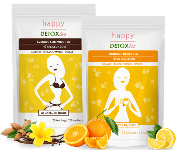 Teatox Agrumes et Amandes : thé détox et thé minceur Happy Detox Tea