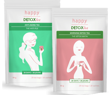 Kit thé Détox et thé Anti-âge Happy Detox Tea