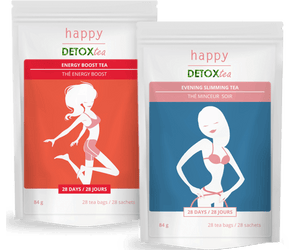 Kit thé Energy-Boost et thé Minceur Happy Detox Tea